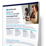 Emburse Spend - Control and track card spend in real-time